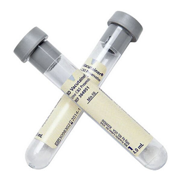 4mL Vacutainer Urine Collection Tube Without Transfer Straw MedSTAT